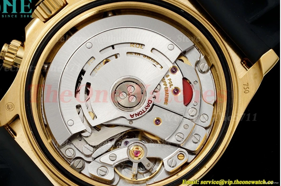 N6F Daytona 40mm Black 116518 Dia DD4130 RU Gem YG 0218